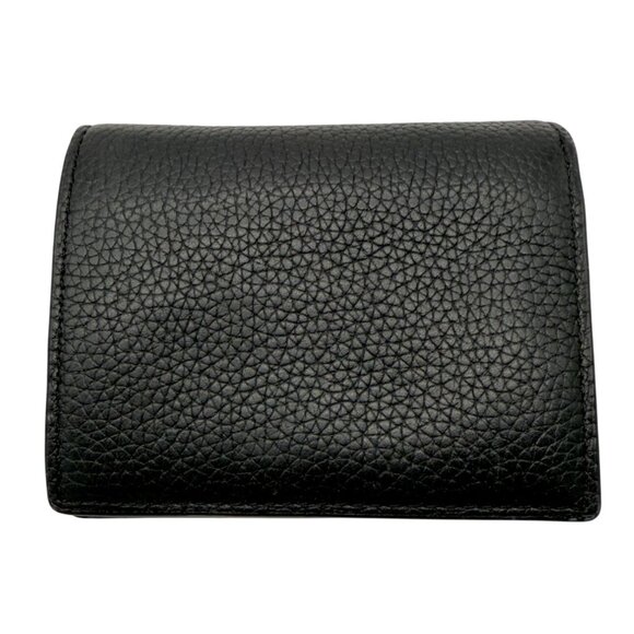 Tory Burch Bifold Wallet Blake Color Block Black Beige - Picture 2 of 8